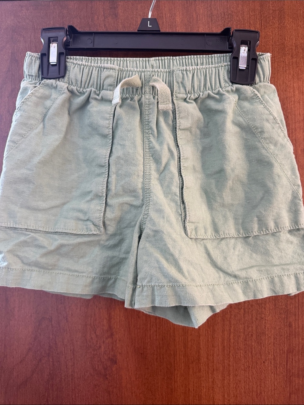 Tea Collection Olive Green Drawstring Utility Shorts